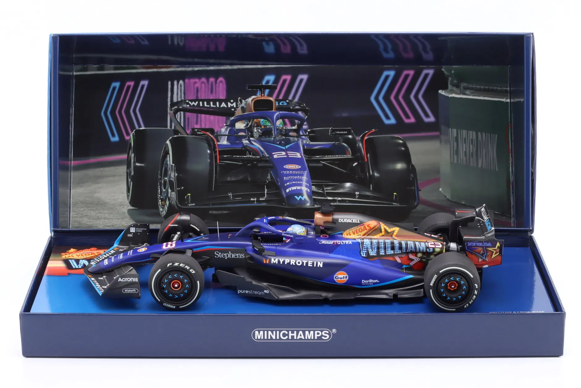 Alex Albon Williams FW45 #23 Las Vegas GP Formel 1 2023 1:18 Minichamps