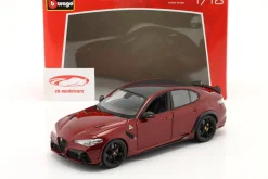 Alfa Romeo Giulia GTA Baujahr 2020 alfa dunkelrot metallic 1:18 Bburago