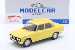Alfa Romeo Giulia Nuova Super Baujahr 1974 hellgelb 1:18 ModelCar Group