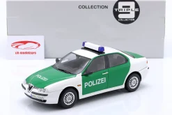 Alfa Romeo 156 Polizei Deutschland Baujahr 1998 weiß, grün 1:18 Triple9