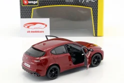 Alfa Romeo Stelvio Baujahr 2017 rot 1:24 Bburago