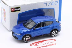 Alfa Romeo Tonale SUV Baujahr 2022 blau metallic 1:43 Bburago