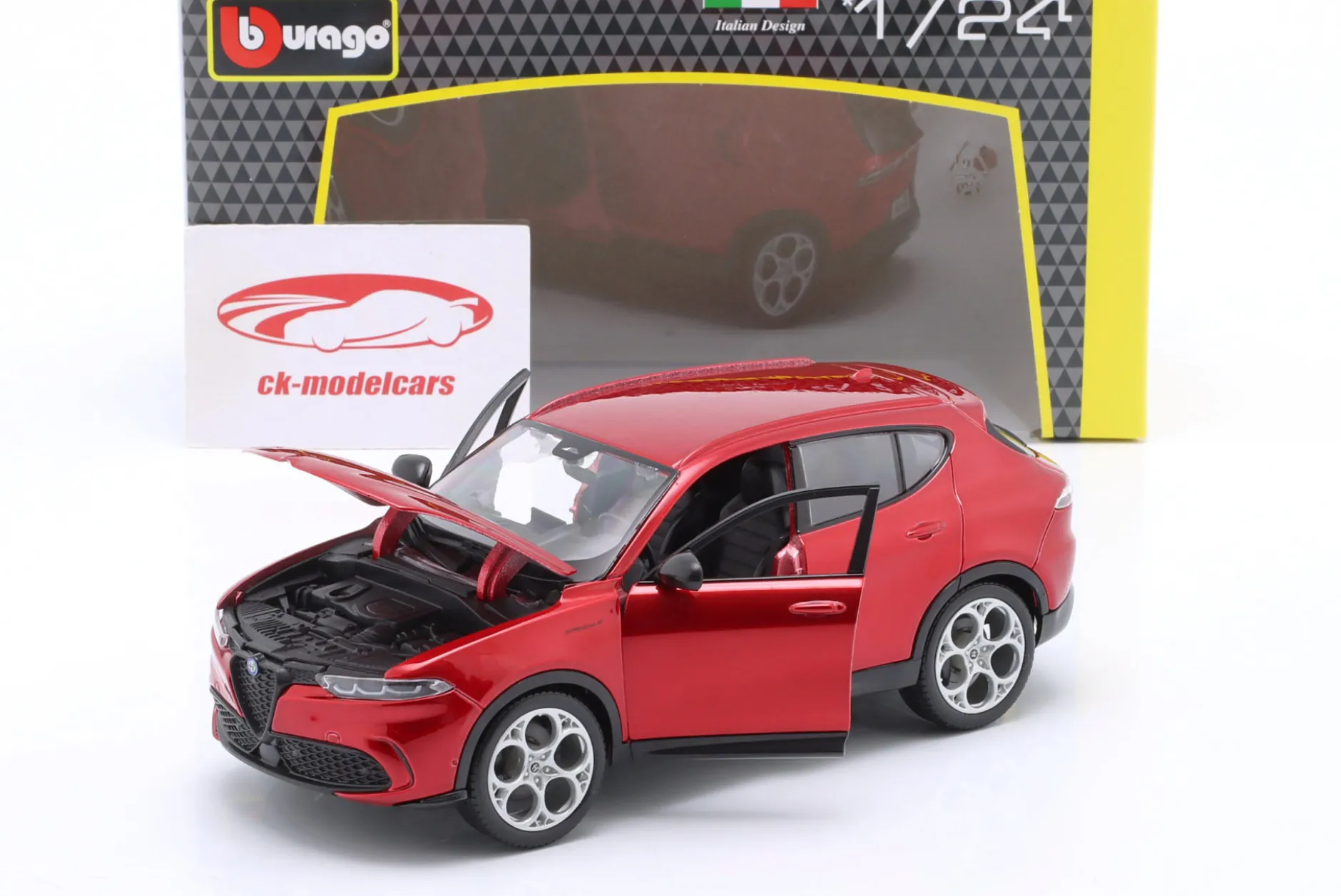 Alfa Romeo Tonale SUV Baujahr 2022 rot 1:24 Bburago