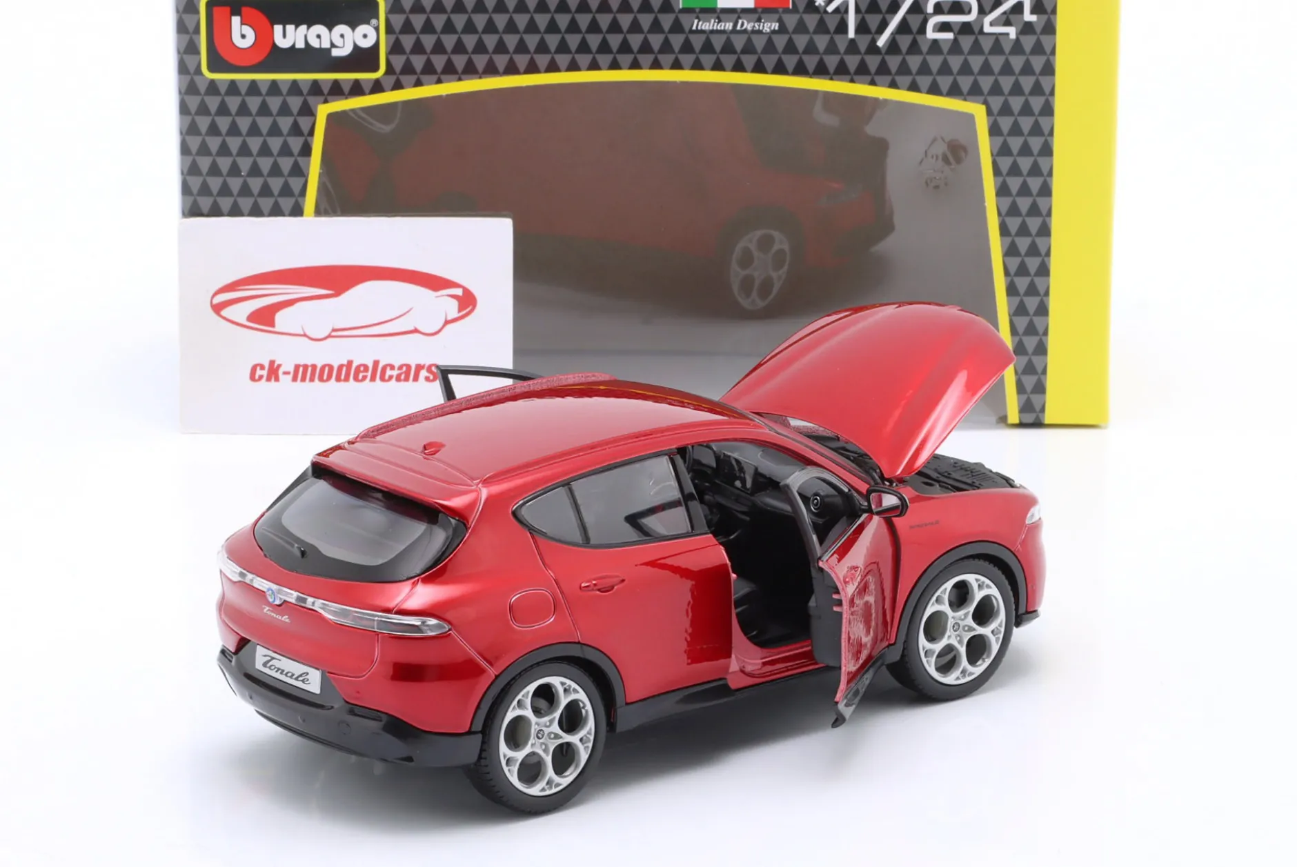 Alfa Romeo Tonale SUV Baujahr 2022 rot 1:24 Bburago