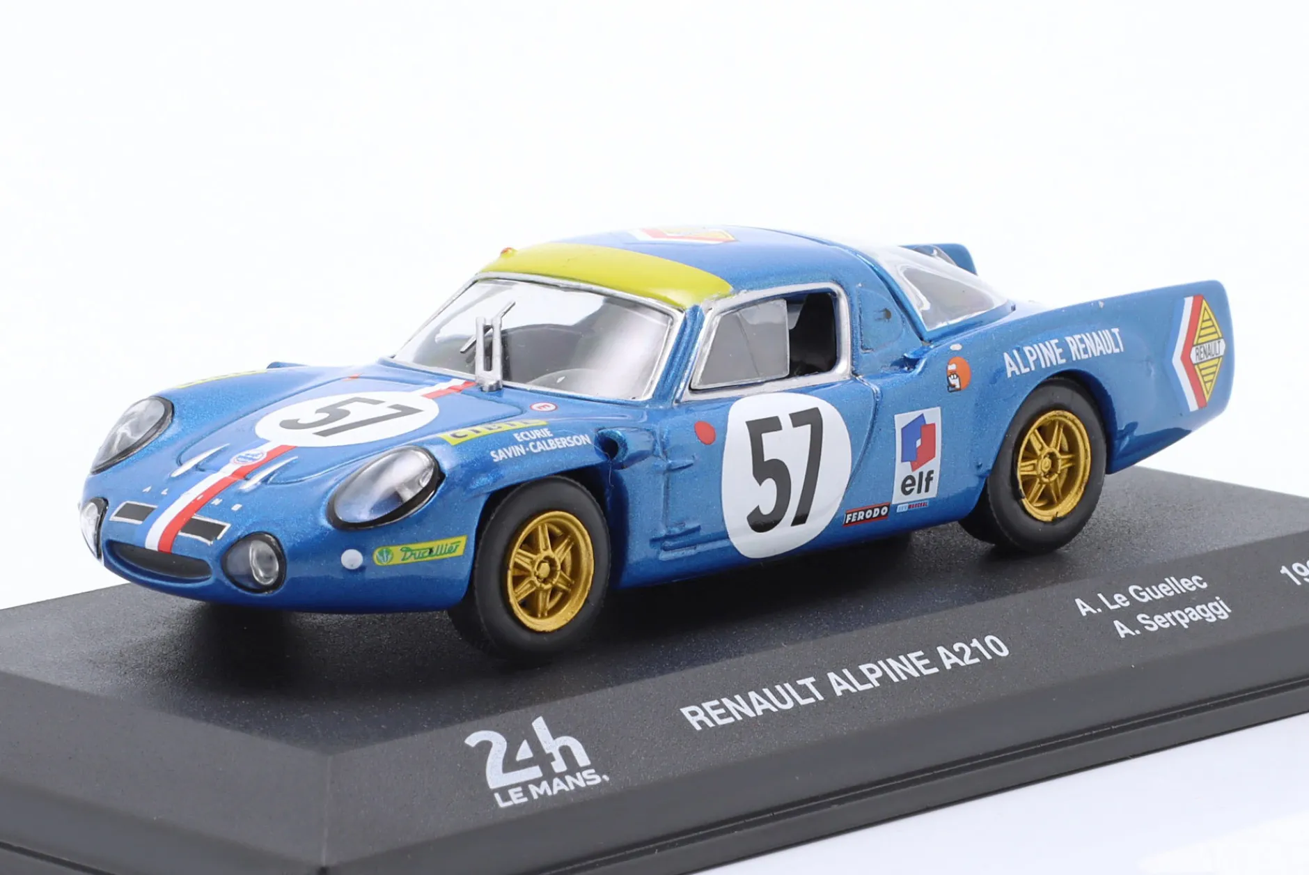 Alpine A210 #57 9th 24h LeMans 1968 Le Guellec, Serpaggi 1:43 Altaya