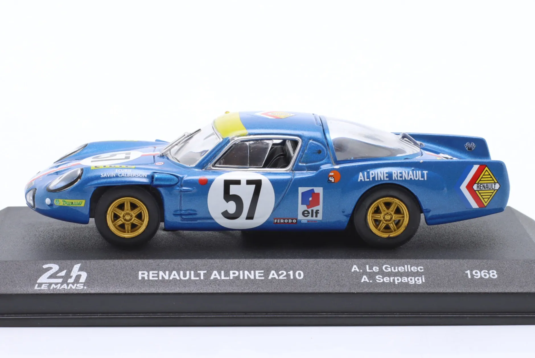 Alpine A210 #57 9th 24h LeMans 1968 Le Guellec, Serpaggi 1:43 Altaya