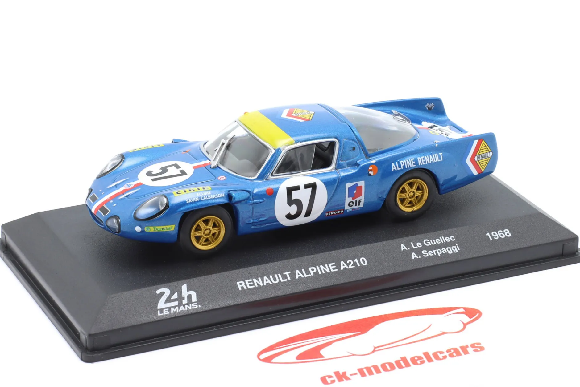 Alpine A210 #57 9th 24h LeMans 1968 Le Guellec, Serpaggi 1:43 Altaya