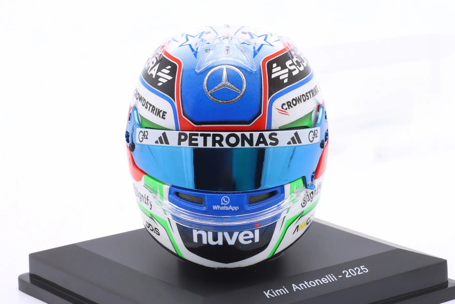 Andrea Kimi Antonelli #12 Mercedes-AMG Petronas F1 Team Formel 1 2025 Helm 1:5 Spark