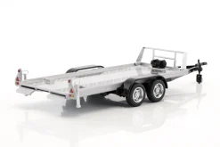 Anhänger Autotransporter-Hänger mit Tandemachse silber 1:43 Cararama