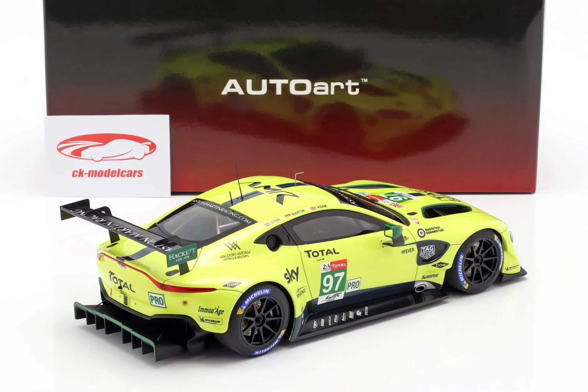 Aston Martin Vantage GTE #97 24h LeMans 2018 Lynn, Martin, Adam 1:18 AUTOart