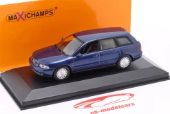 Audi A4 Avant Baujahr 1995 dunkelblau 1:43 Minichamps