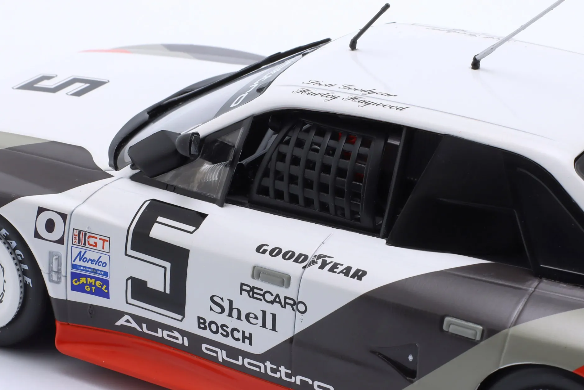 Audi 90 IMSA GTO #5 500km Road America IMSA 1989 Haywood, Goodyear 1:18 WERK83