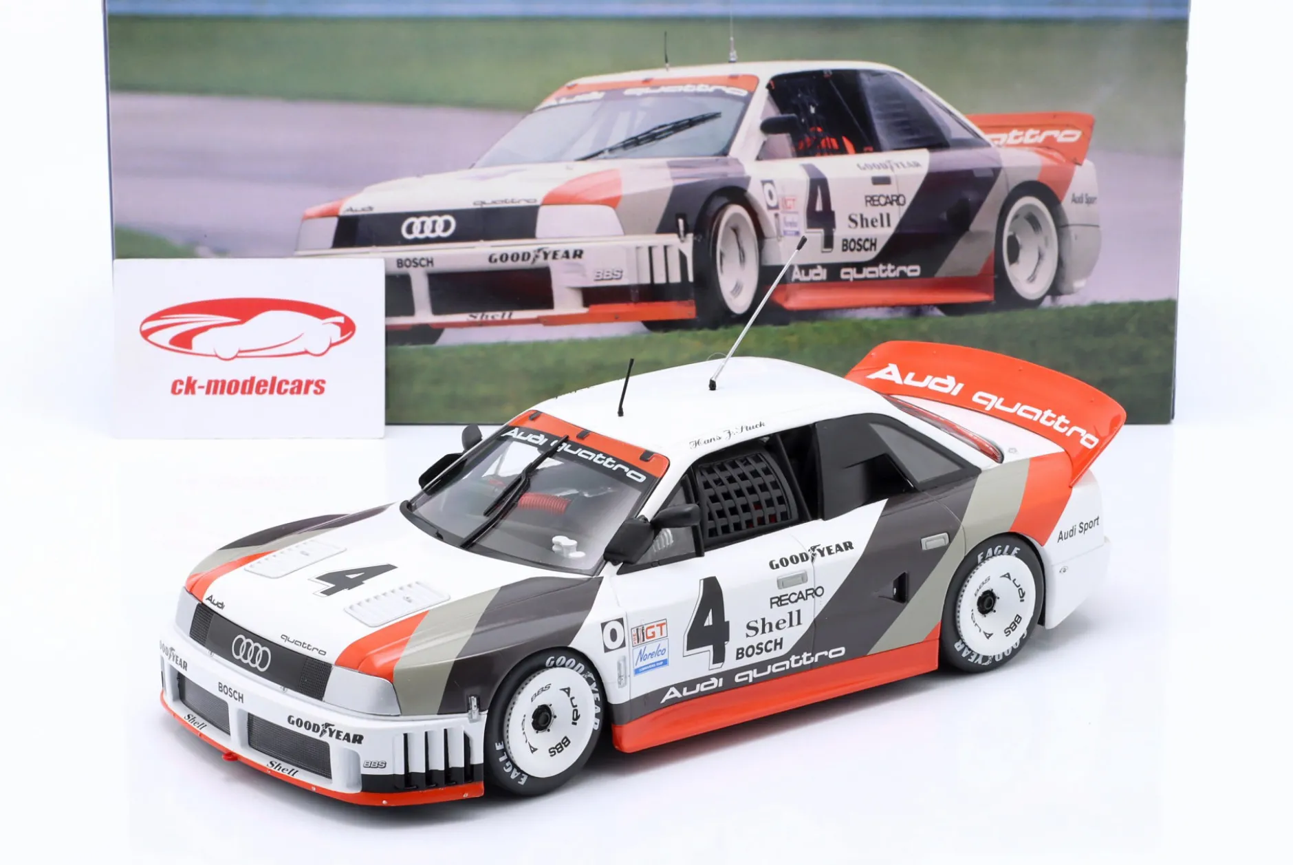 Audi 90 IMSA GTO #4 Sieger Laguna Seca IMSA 1989 H.J. Stuck 1:18 WERK83