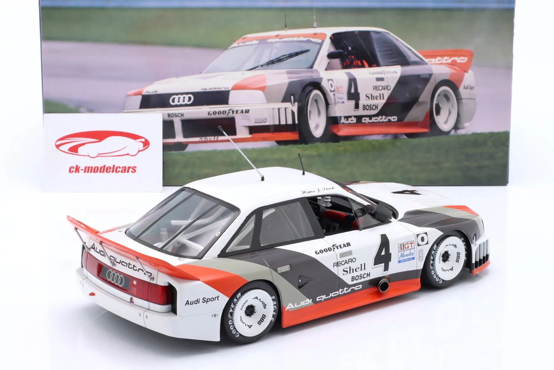 Audi 90 IMSA GTO #4 Sieger Laguna Seca IMSA 1989 H.J. Stuck 1:18 WERK83