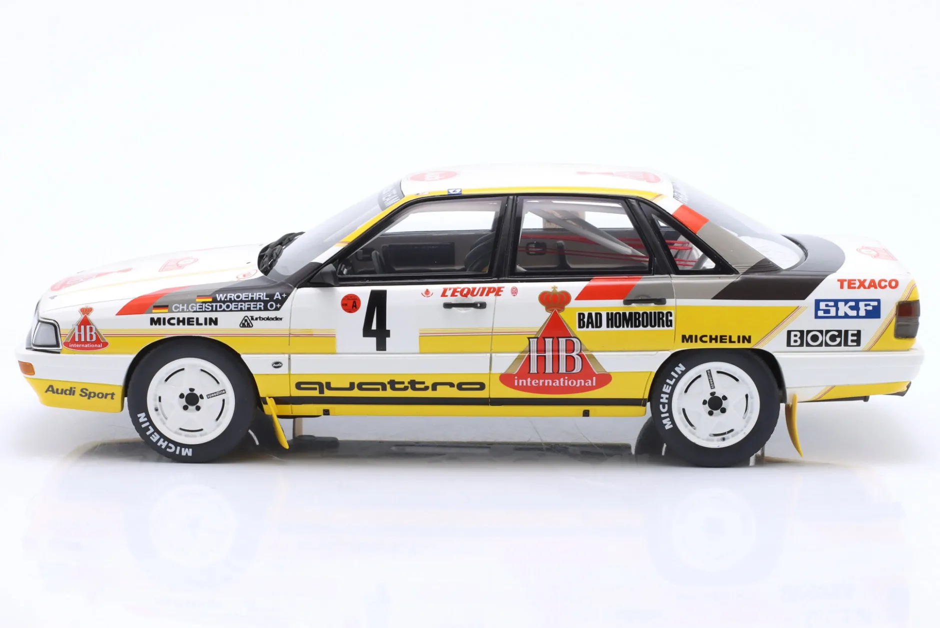 Audi 200 quattro #4 3rd Rallye Monte Carlo 1987 Röhrl, Geistdörfer 1:18 OttOmobile