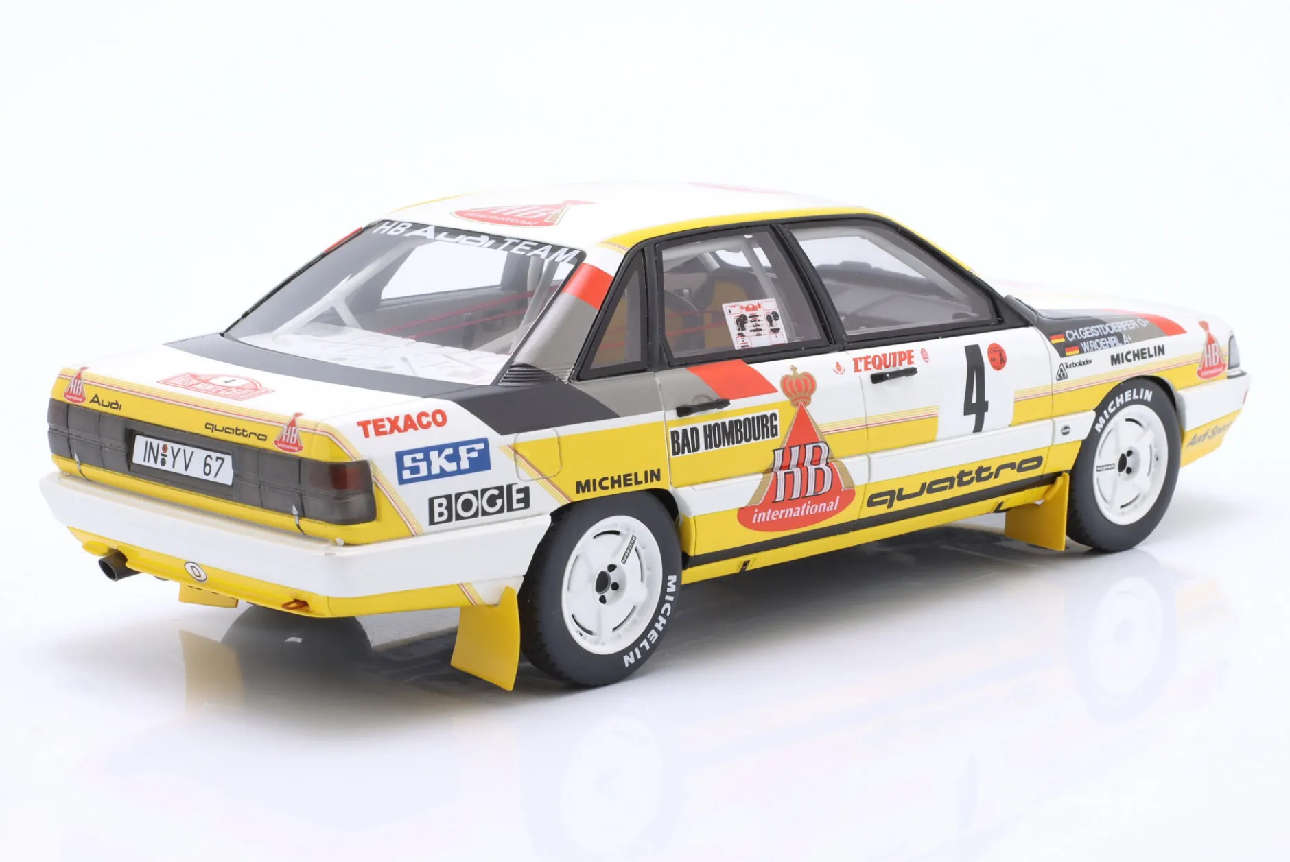 Audi 200 quattro #4 3rd Rallye Monte Carlo 1987 Röhrl, Geistdörfer 1:18 OttOmobile