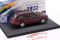 Audi RS 2 Avant Baujahr 1995 rubinrot 1:43 Solido