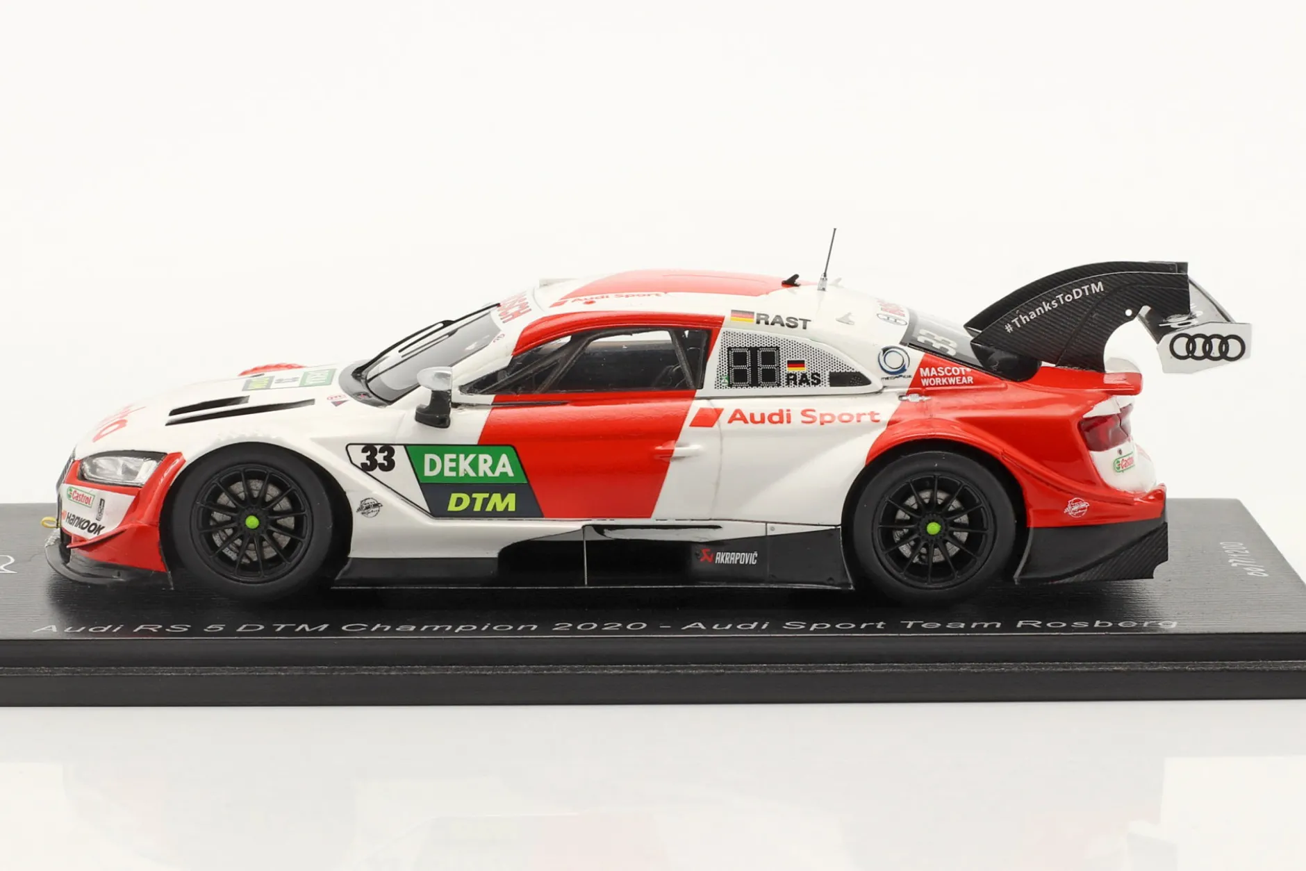Audi RS5 DTM #33 DTM Champion 2020 Rene Rast 1:43 Spark
