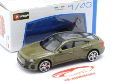 Audi RS e-tron GT Baujahr 2022 olivgrün 1:43 Bburago