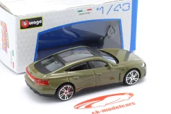 Audi RS e-tron GT Baujahr 2022 olivgrün 1:43 Bburago