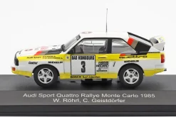Audi Sport Quattro #3 2nd Rallye Monte Carlo 1985 Röhrl, Geistdörfer 1:43 CMR