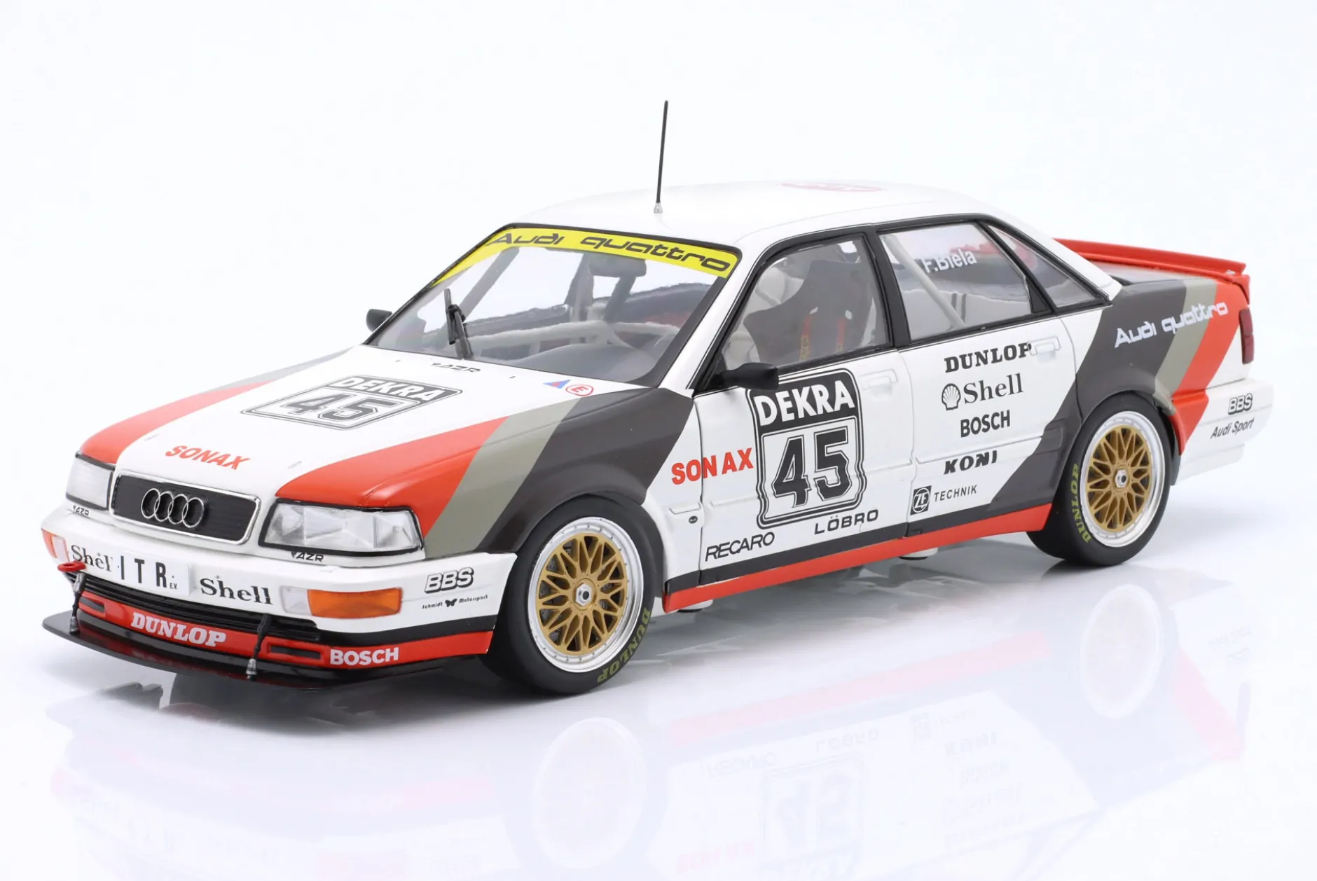 Audi V8 Quattro #45 DTM-Champion 1991 Frank Biela 1:18 WERK83