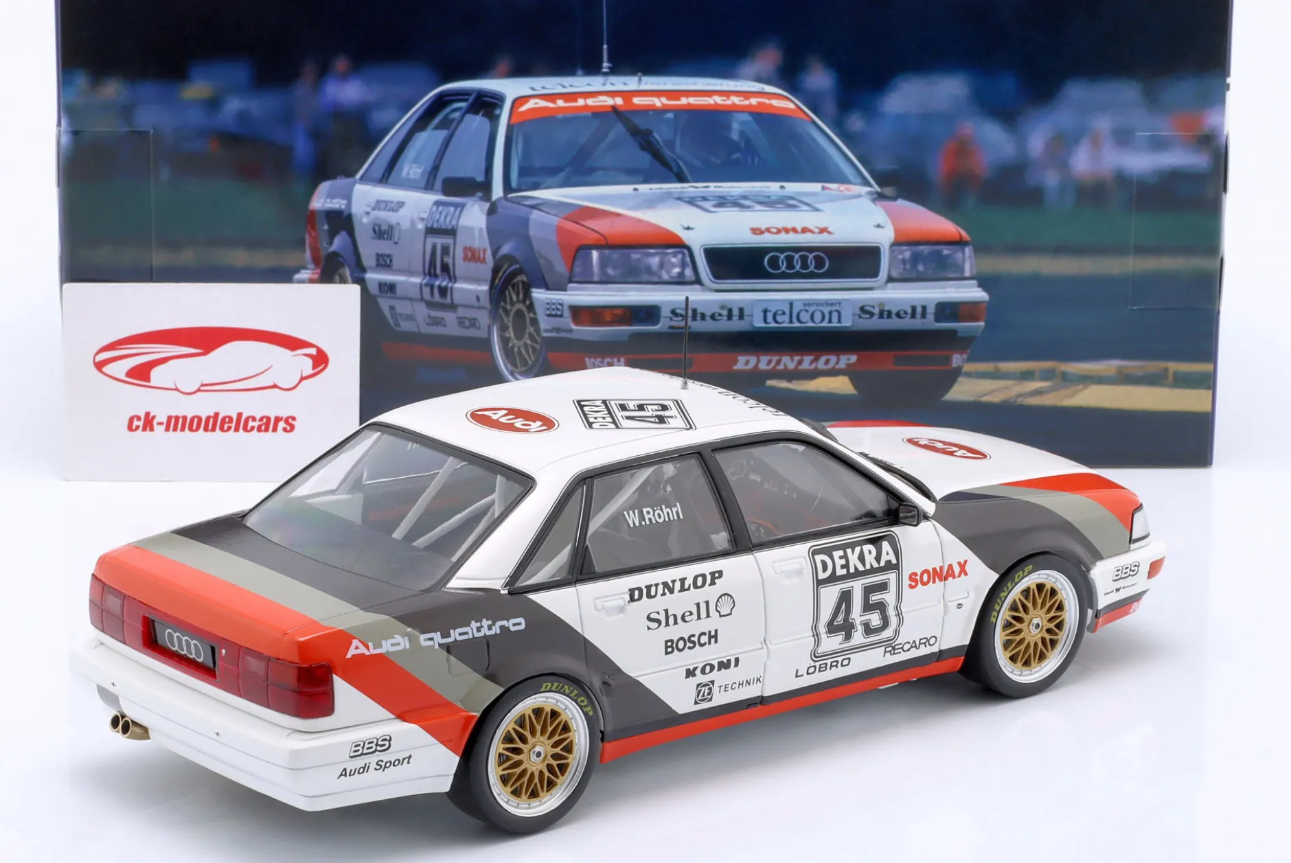 Audi V8 Quattro #45 DTM 1990 Walter Röhrl 1:18 WERK83