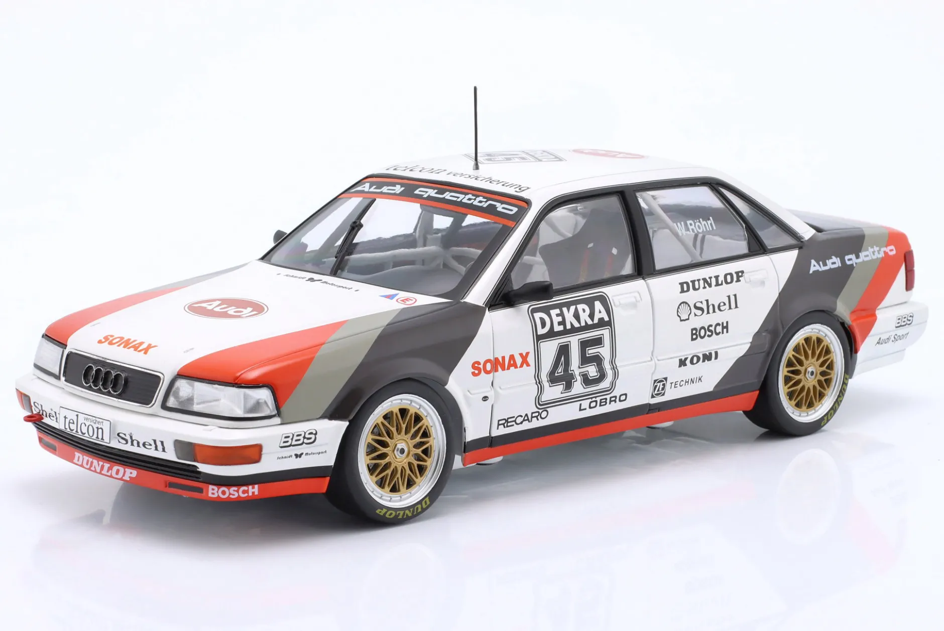 Audi V8 Quattro #45 DTM 1990 Walter Röhrl 1:18 WERK83