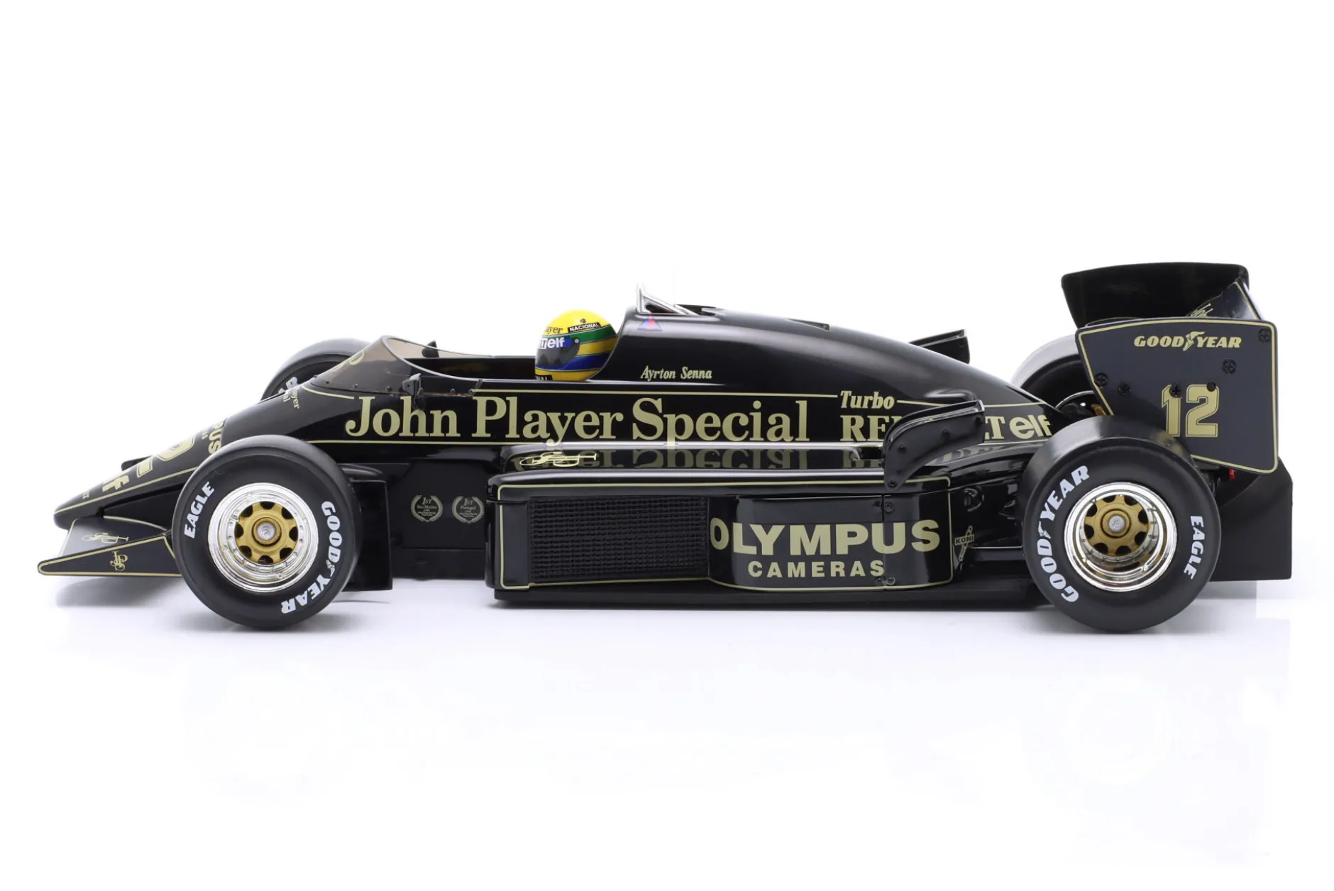 Ayrton Senna Lotus 97T #12 Monaco GP Formel 1 1985 1:18 WERK83
