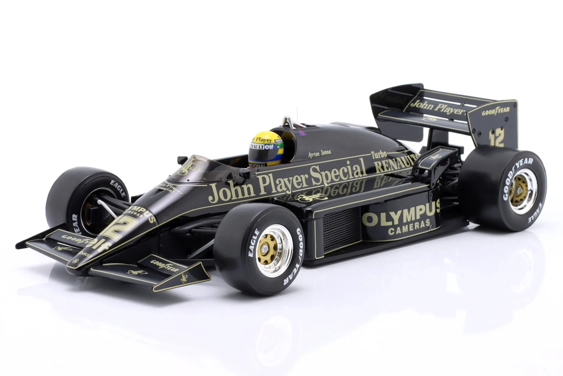 Ayrton Senna Lotus 97T #12 Monaco GP Formel 1 1985 1:18 WERK83