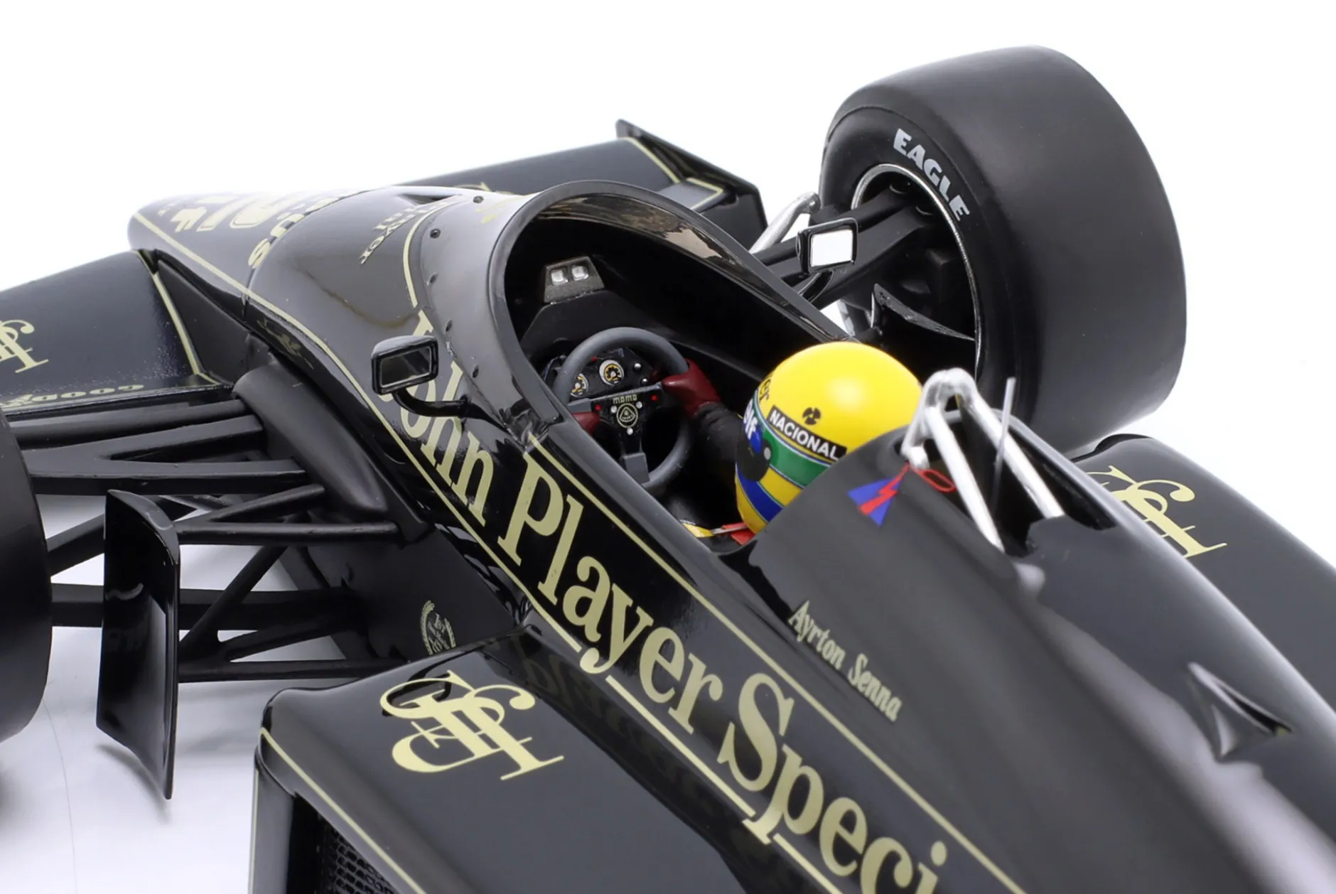 Ayrton Senna Lotus 97T #12 Monaco GP Formel 1 1985 1:18 WERK83
