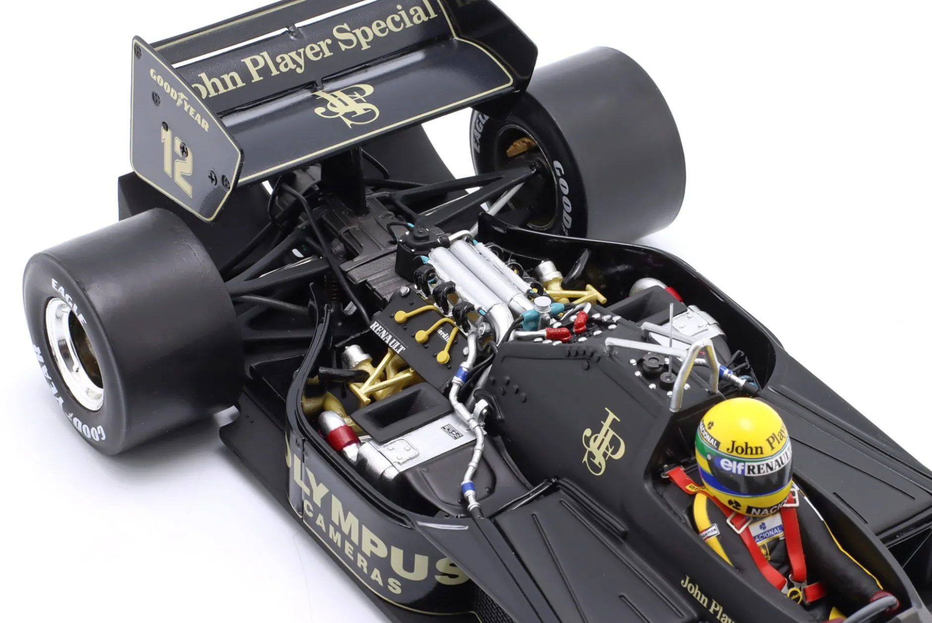 Ayrton Senna Lotus 97T #12 Monaco GP Formel 1 1985 1:18 WERK83