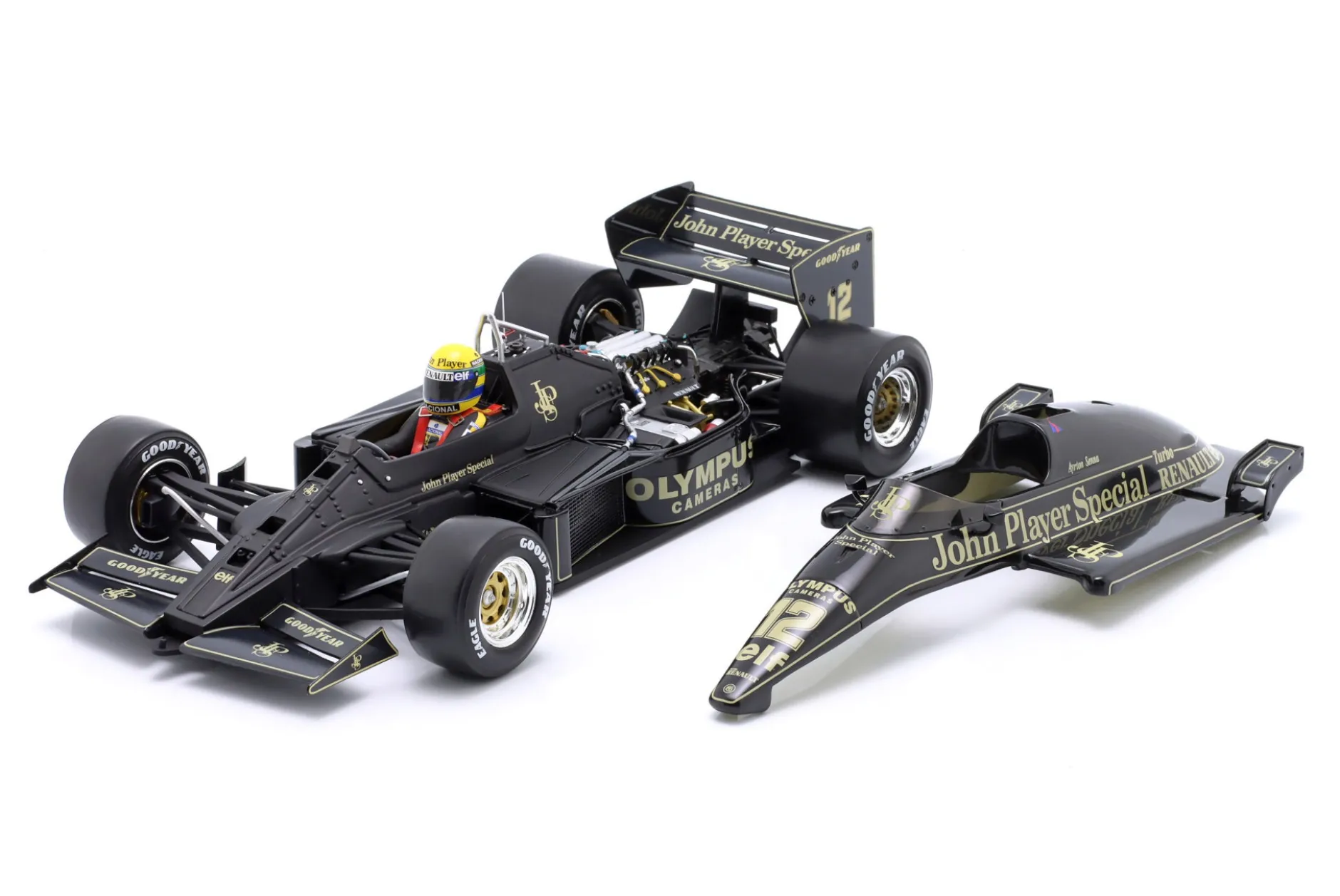 Ayrton Senna Lotus 97T #12 Monaco GP Formel 1 1985 1:18 WERK83