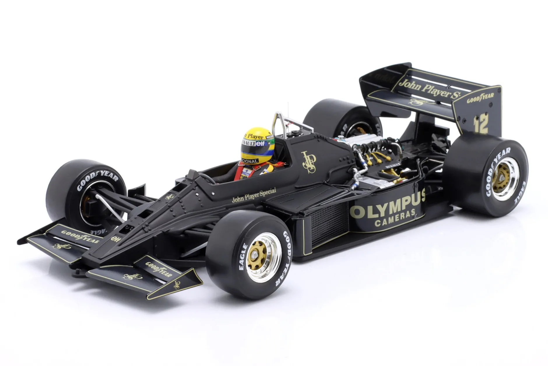 Ayrton Senna Lotus 97T #12 Monaco GP Formel 1 1985 1:18 WERK83