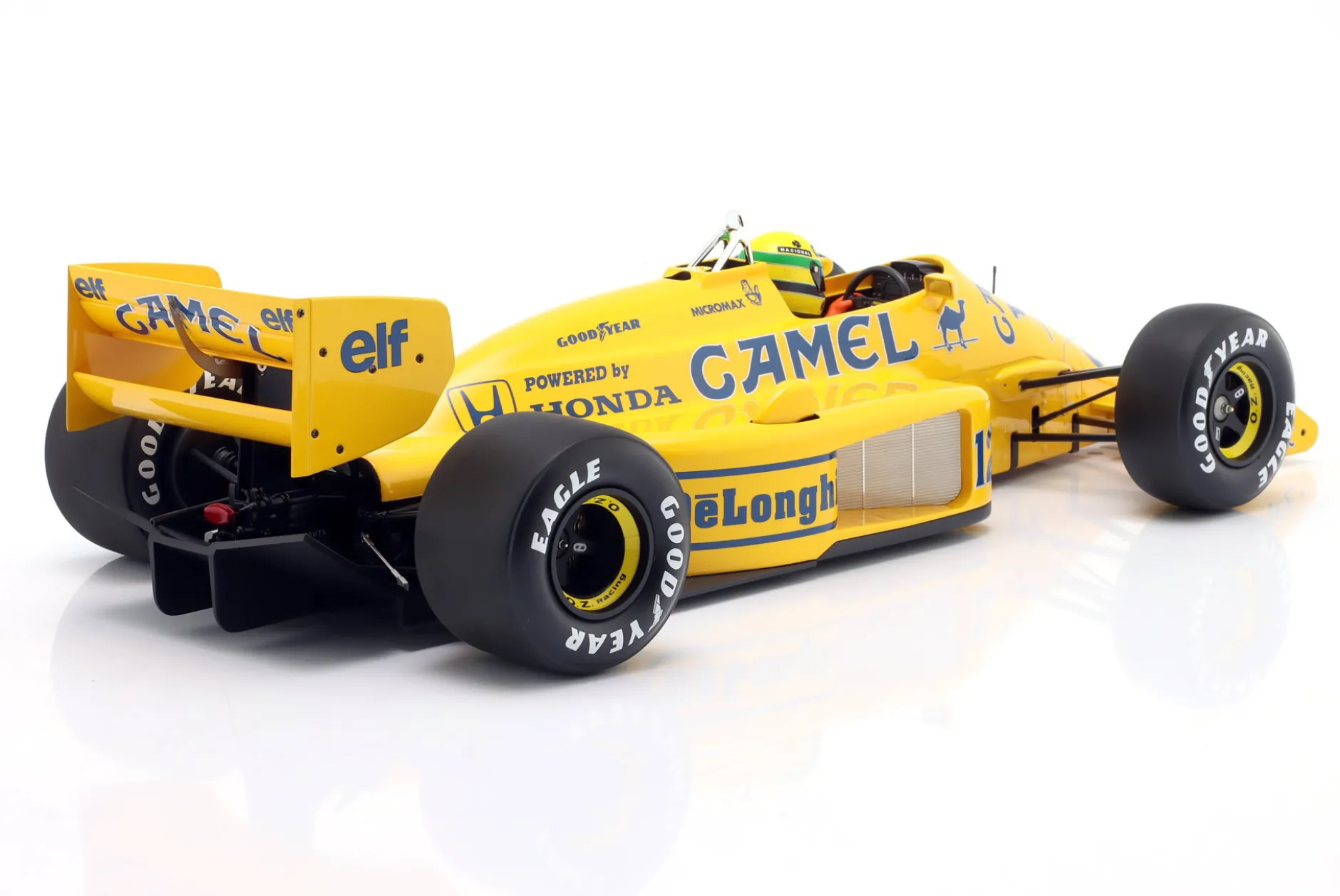 Ayrton Senna Lotus 99T #12 Sieger Monaco GP Formel 1 1987 1:12 Minichamps