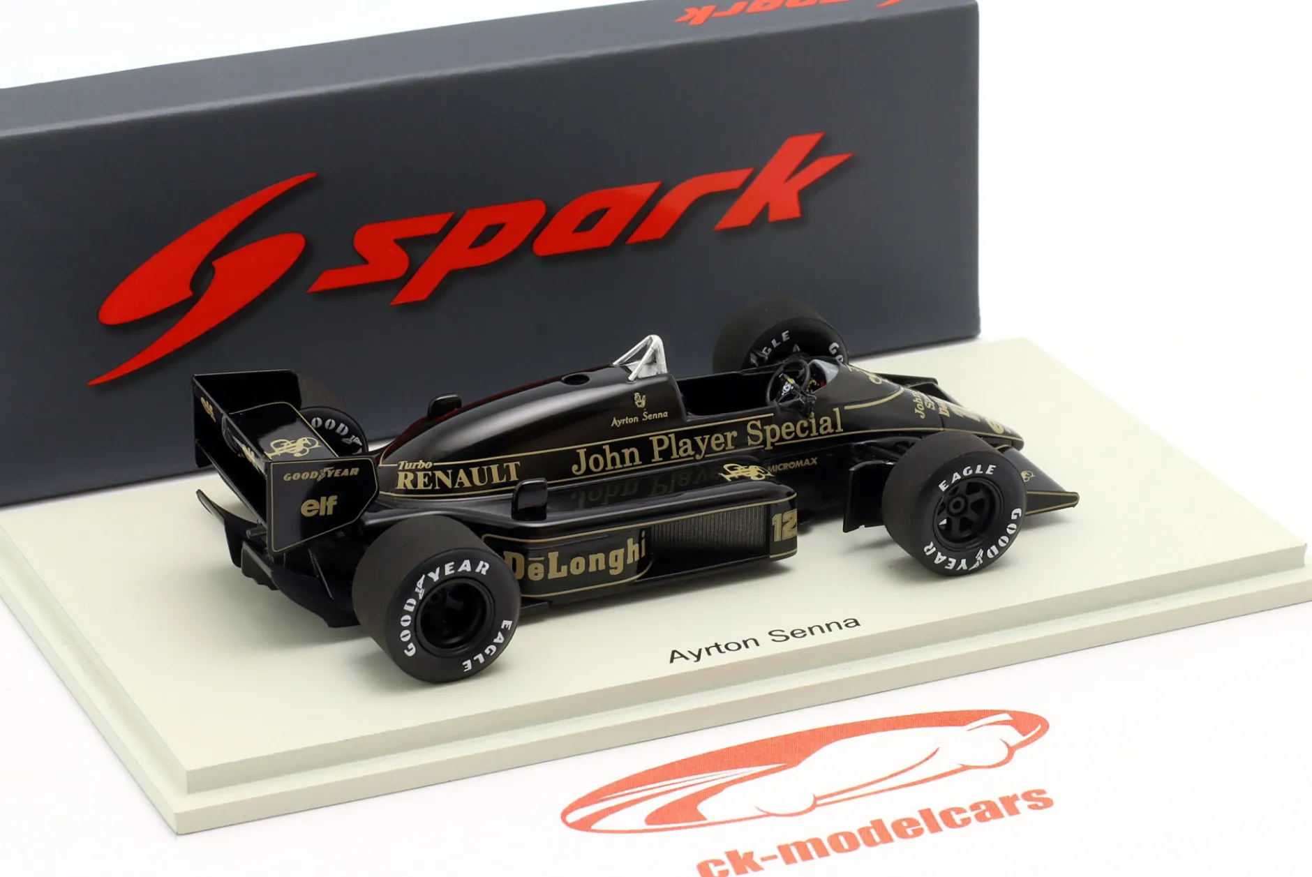 Ayrton Senna Lotus 98T #12 Sieger USA GP Formel 1 1986 1:43 Spark