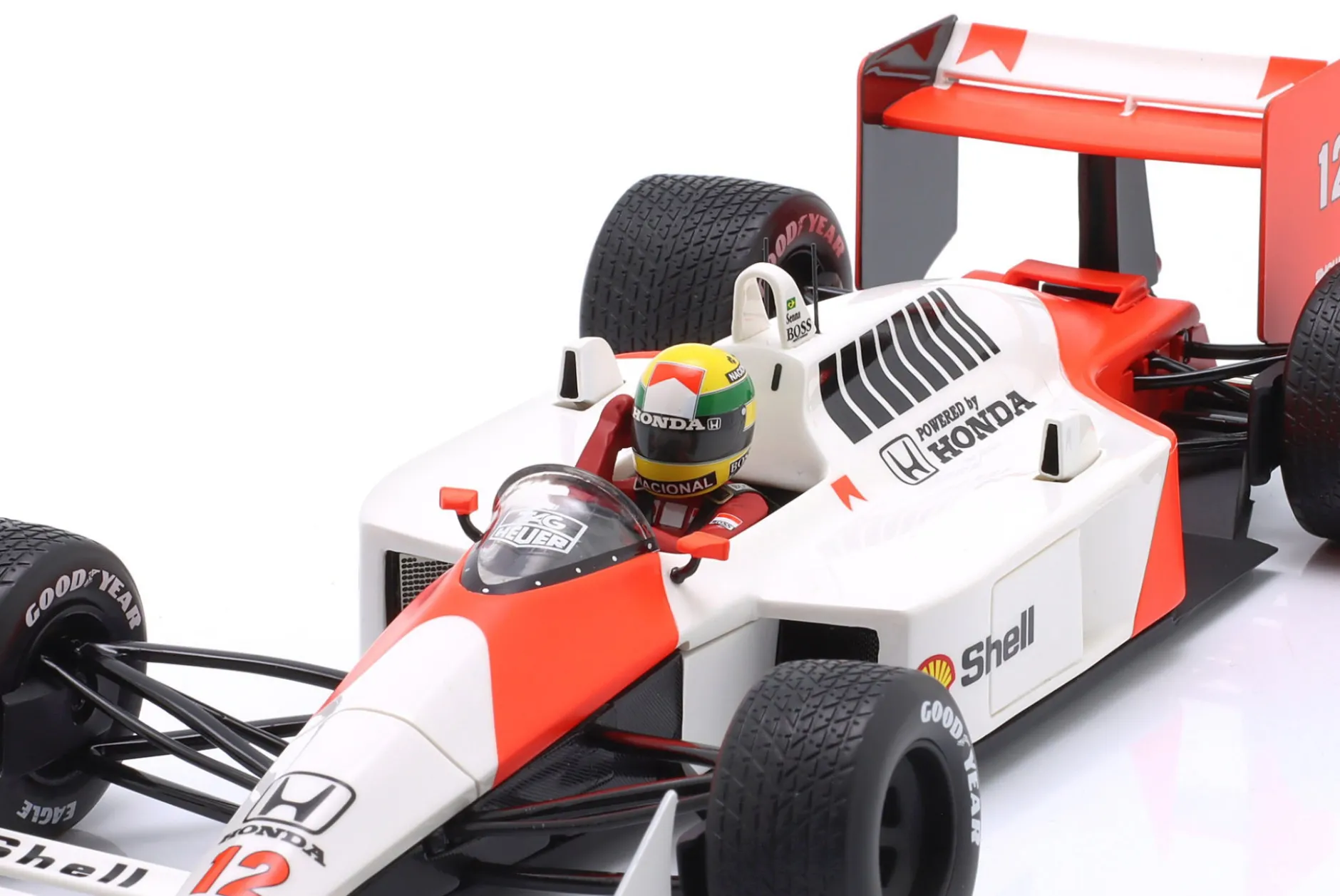Ayrton Senna McLaren MP4/4 #12 Sieger British GP Formel 1 Weltmeister 1988 1:18 WERK83