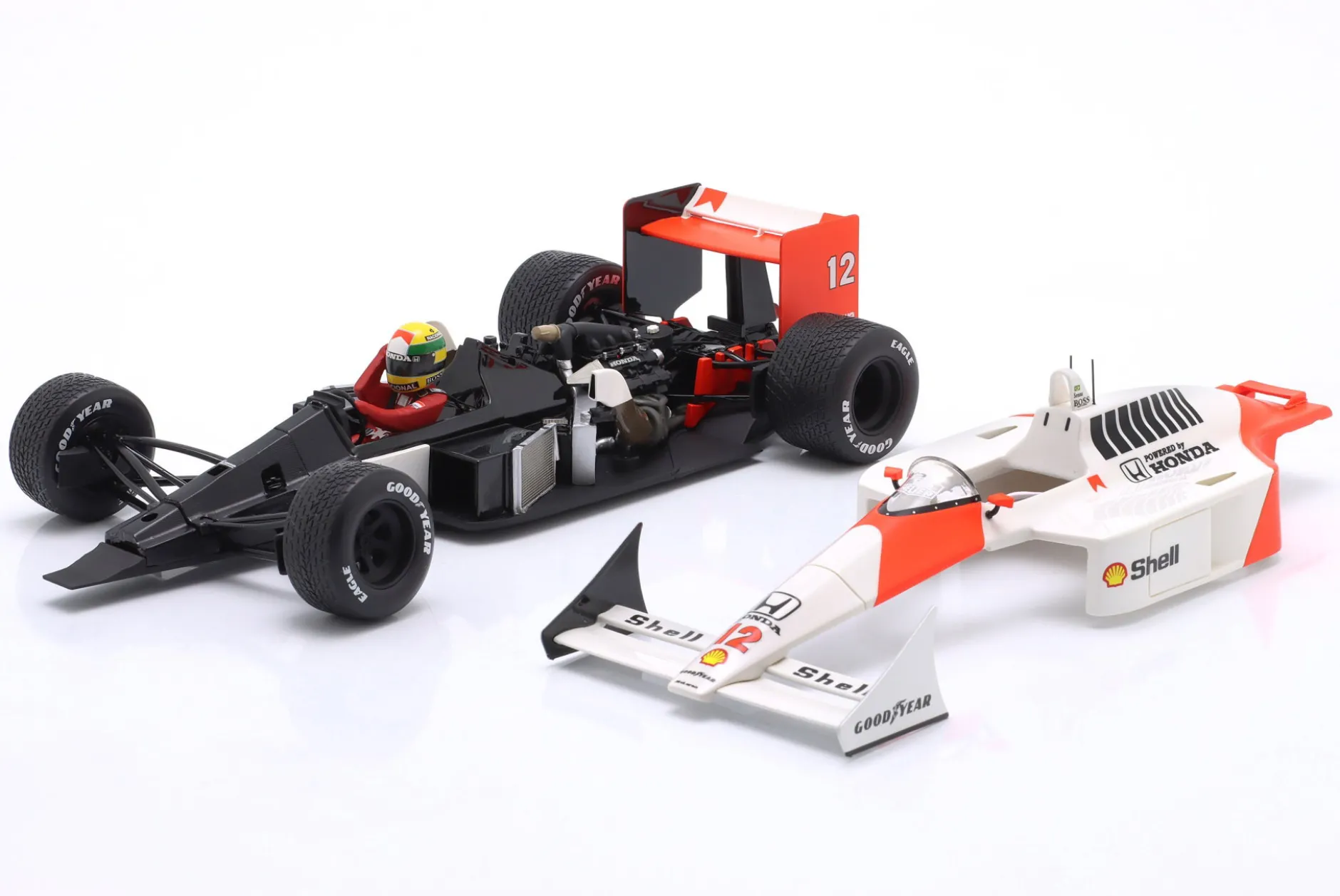 Ayrton Senna McLaren MP4/4 #12 Sieger British GP Formel 1 Weltmeister 1988 1:18 WERK83