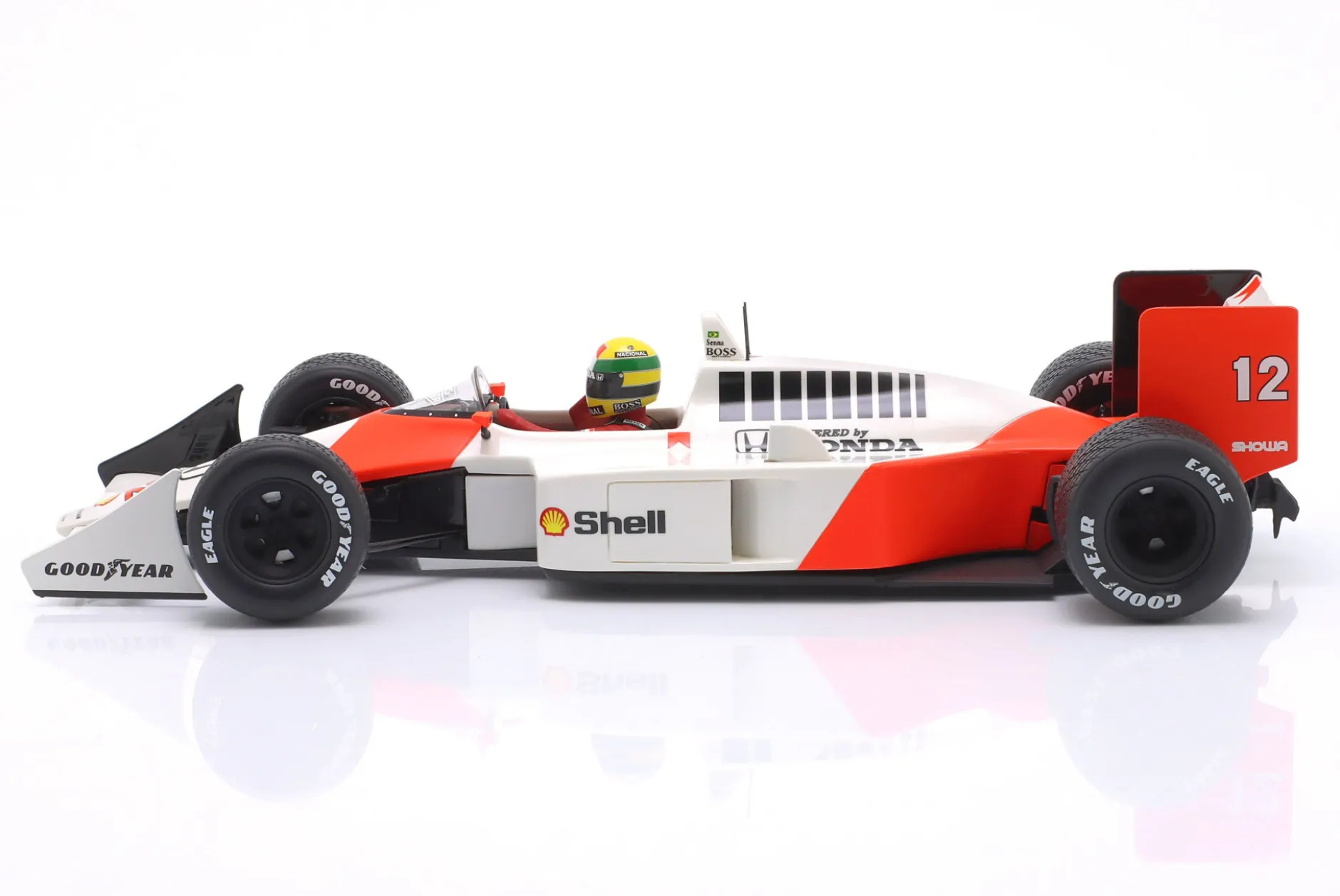 Ayrton Senna McLaren MP4/4 #12 Sieger British GP Formel 1 Weltmeister 1988 1:18 WERK83