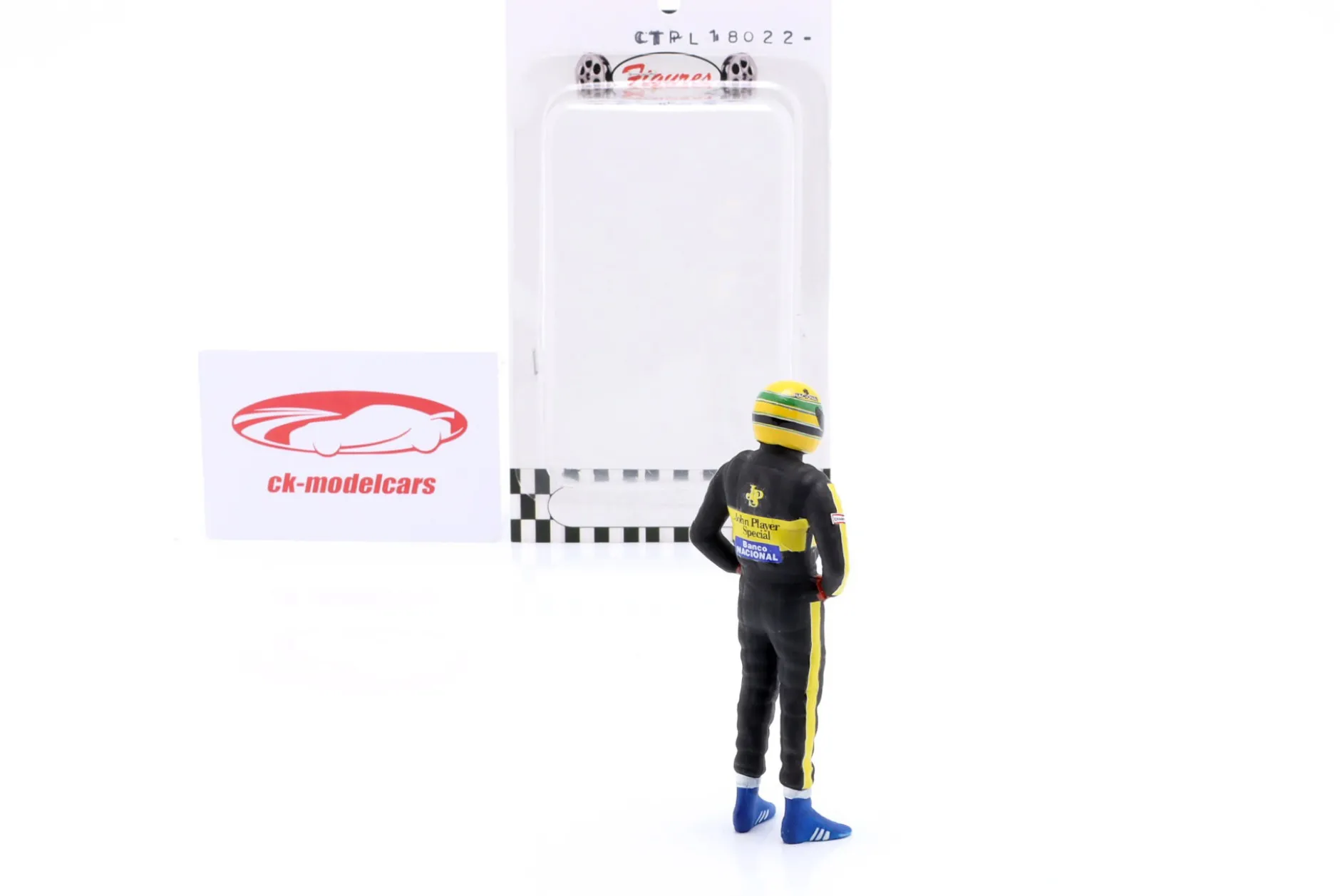 Ayrton Senna Team Lotus Formel 1 1985 Figur 1:18 Cartrix