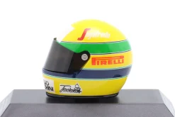 Ayrton Senna Toleman Motorsport #19 Brasilien GP Formel 1 1984 Helm 1:8 Minichamps