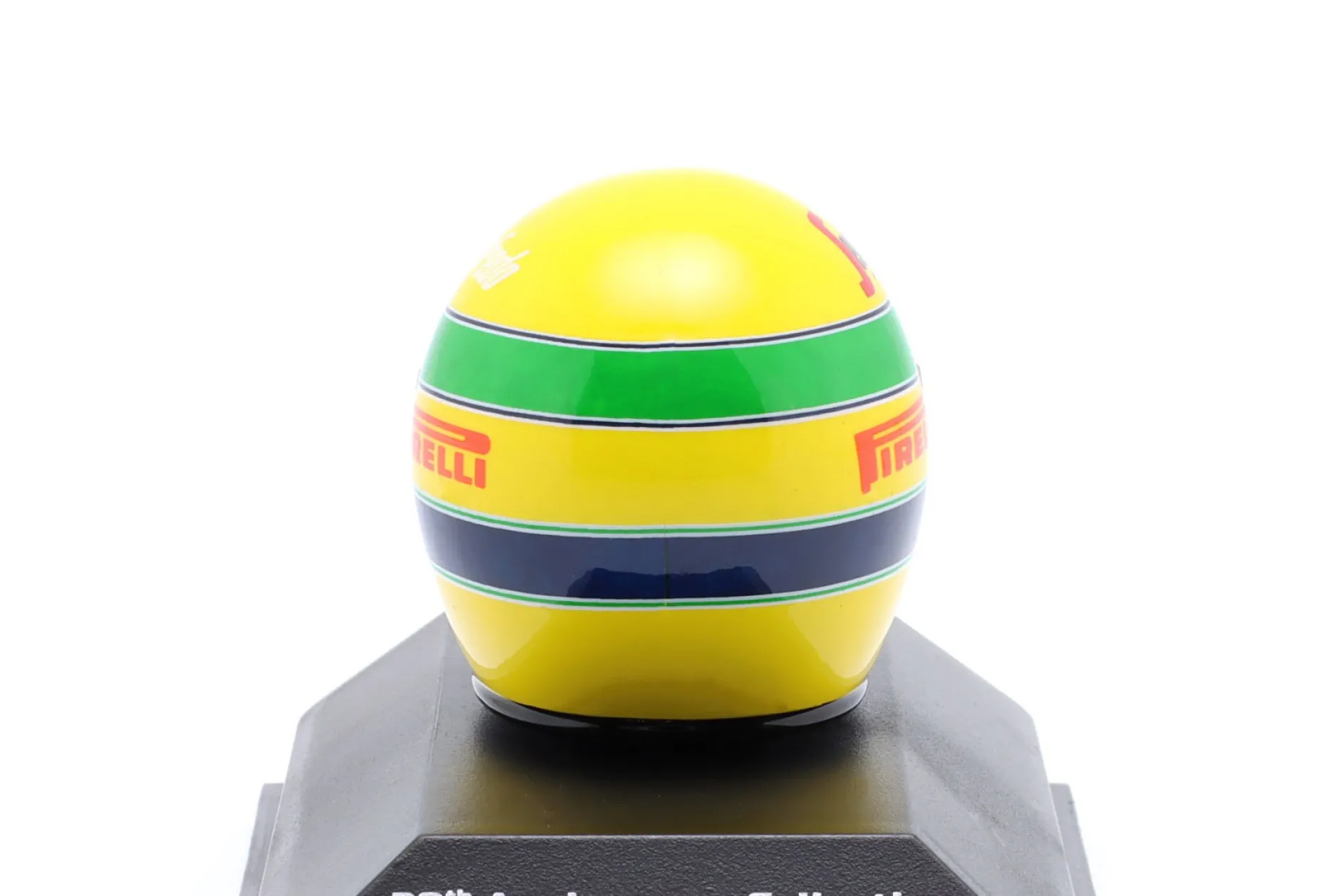 Ayrton Senna Toleman Motorsport #19 Brasilien GP Formel 1 1984 Helm 1:8 Minichamps
