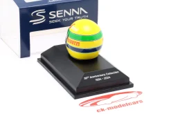 Ayrton Senna Toleman Motorsport #19 Brasilien GP Formel 1 1984 Helm 1:8 Minichamps