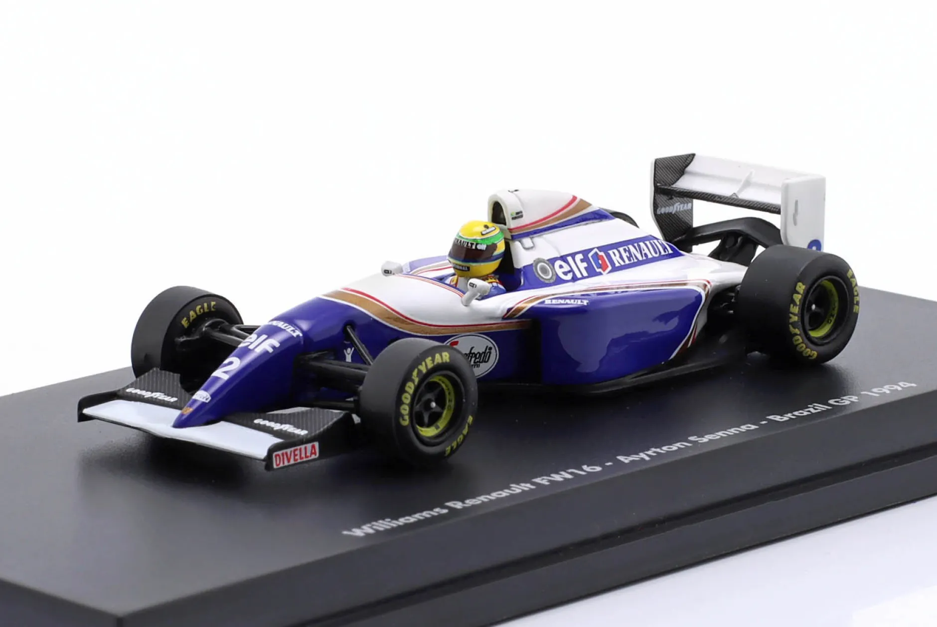 Ayrton Senna Williams FW16 #2 Brasilien GP Formel 1 1994 1:64 Minichamps