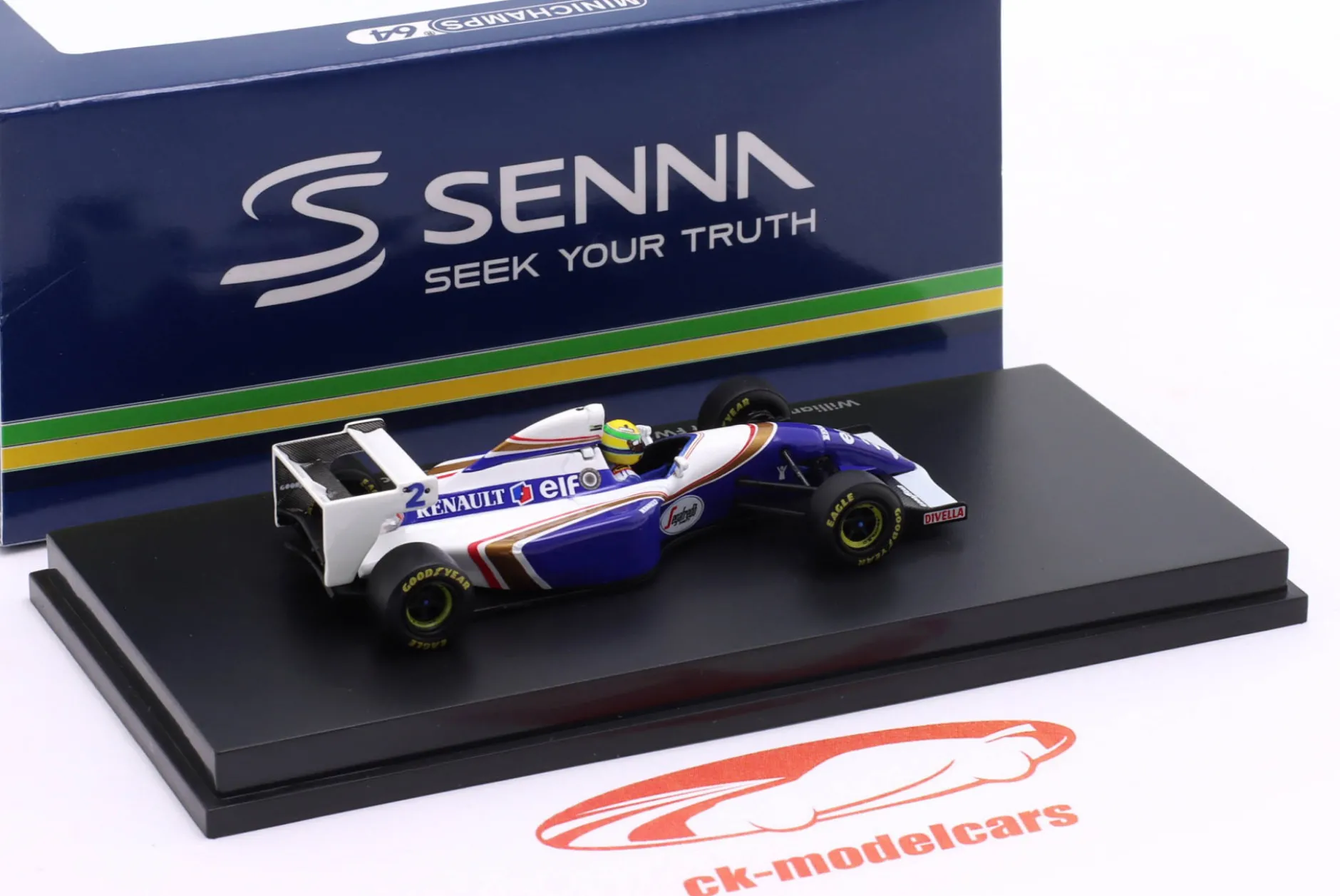 Ayrton Senna Williams FW16 #2 Pazifik GP Formel 1 1994 1:64 Minichamps