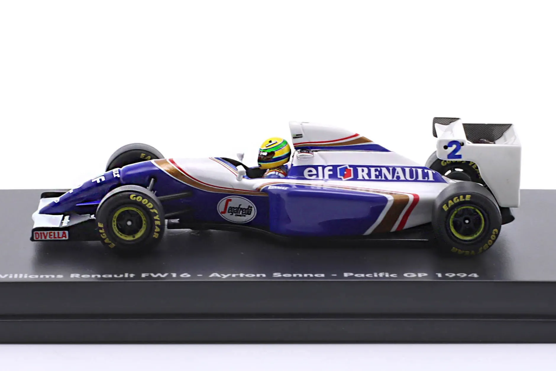 Ayrton Senna Williams FW16 #2 Pazifik GP Formel 1 1994 1:64 Minichamps