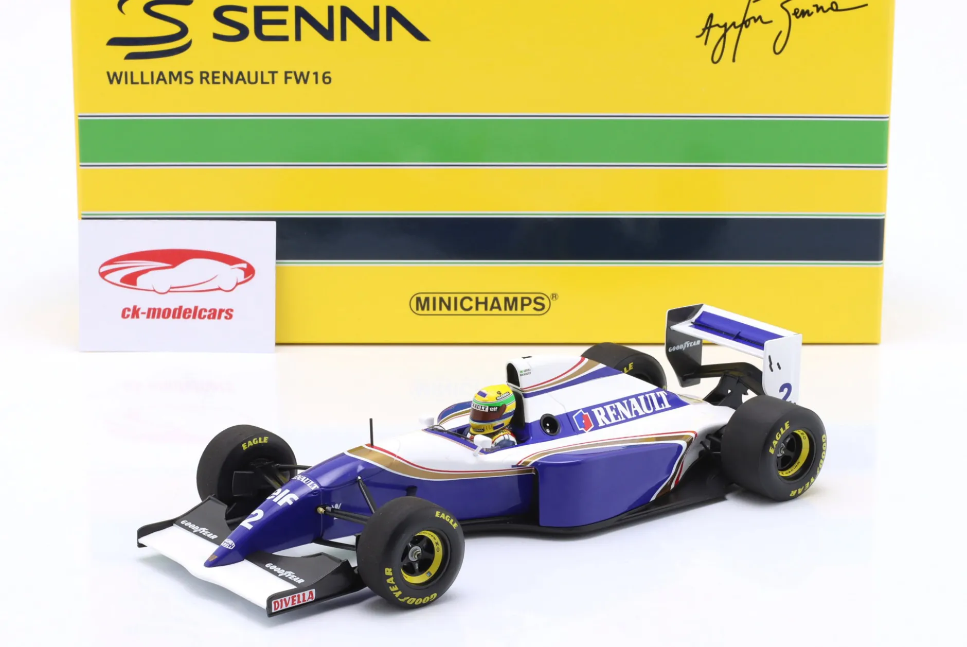 Ayrton Senna Williams FW16 #2 Test Formel 1 1994 1:18 Minichamps