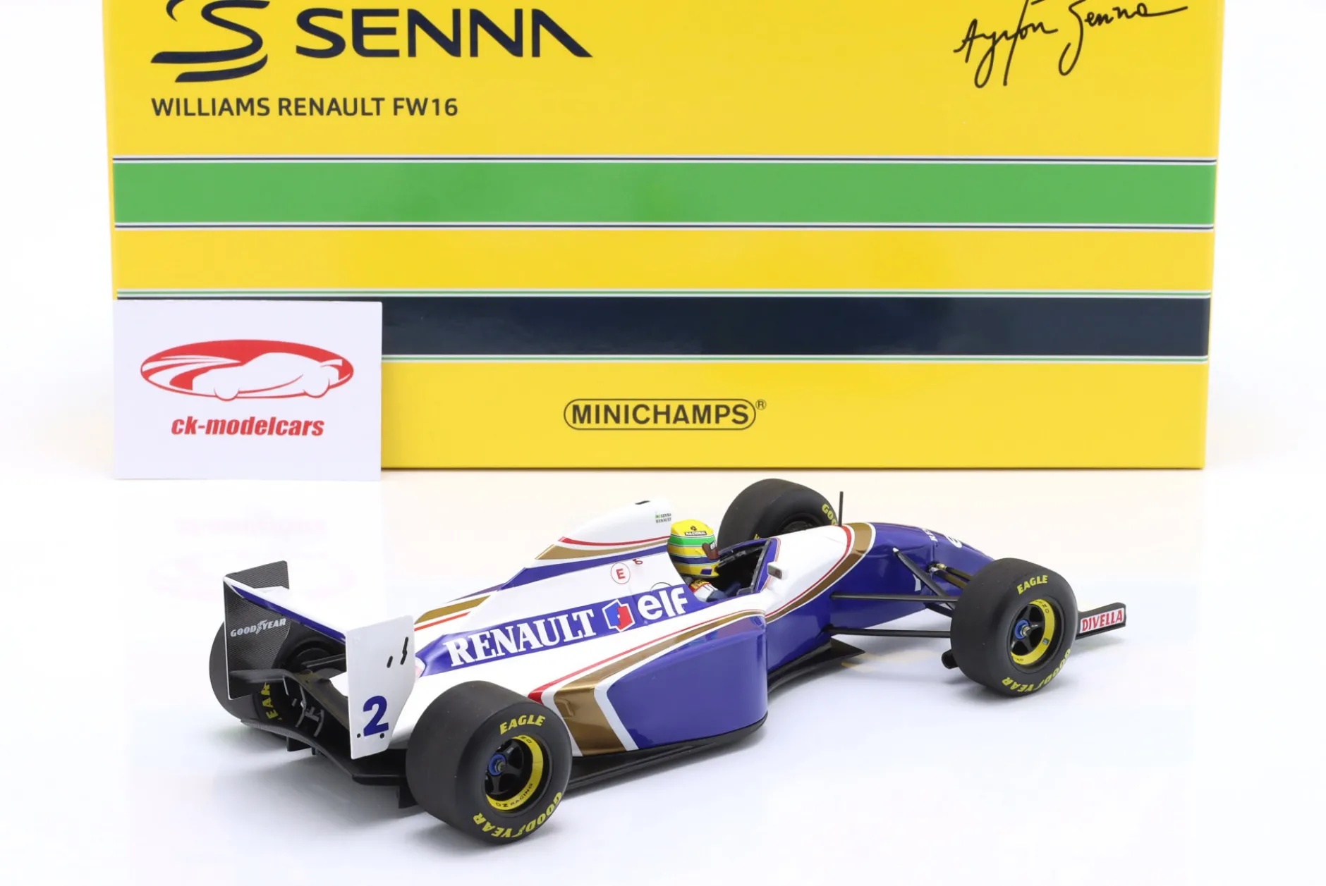Ayrton Senna Williams FW16 #2 Test Formel 1 1994 1:18 Minichamps