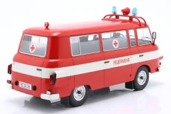 Barkas B 1000 Kleinbus Feuerwehr 1965 rot / weiß 1:18 ModelCar Group
