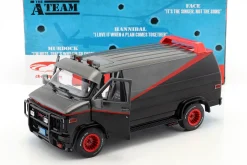 B.A.'s GMC Vandura Baujahr 1983 TV-Serie Das A-Team (1983-87) schwarz / rot / grau 1:18 Greenlight